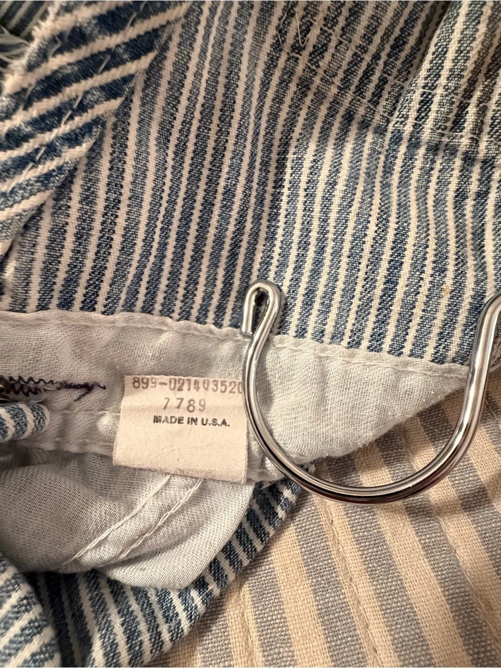 Vintage Oshkosh Overalls Striped Cotton Vestbak USA Boys Size 3T